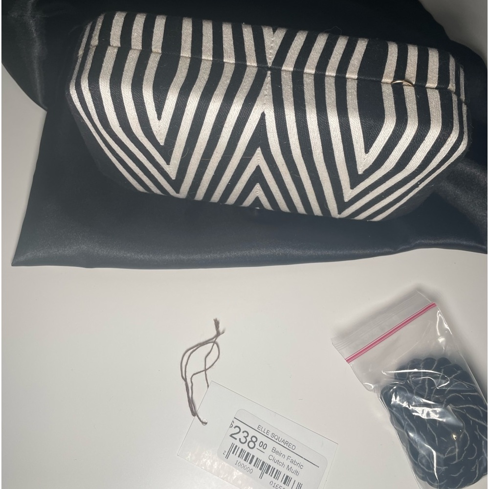 STRIPED CLUTCH - Picture 4 of 6